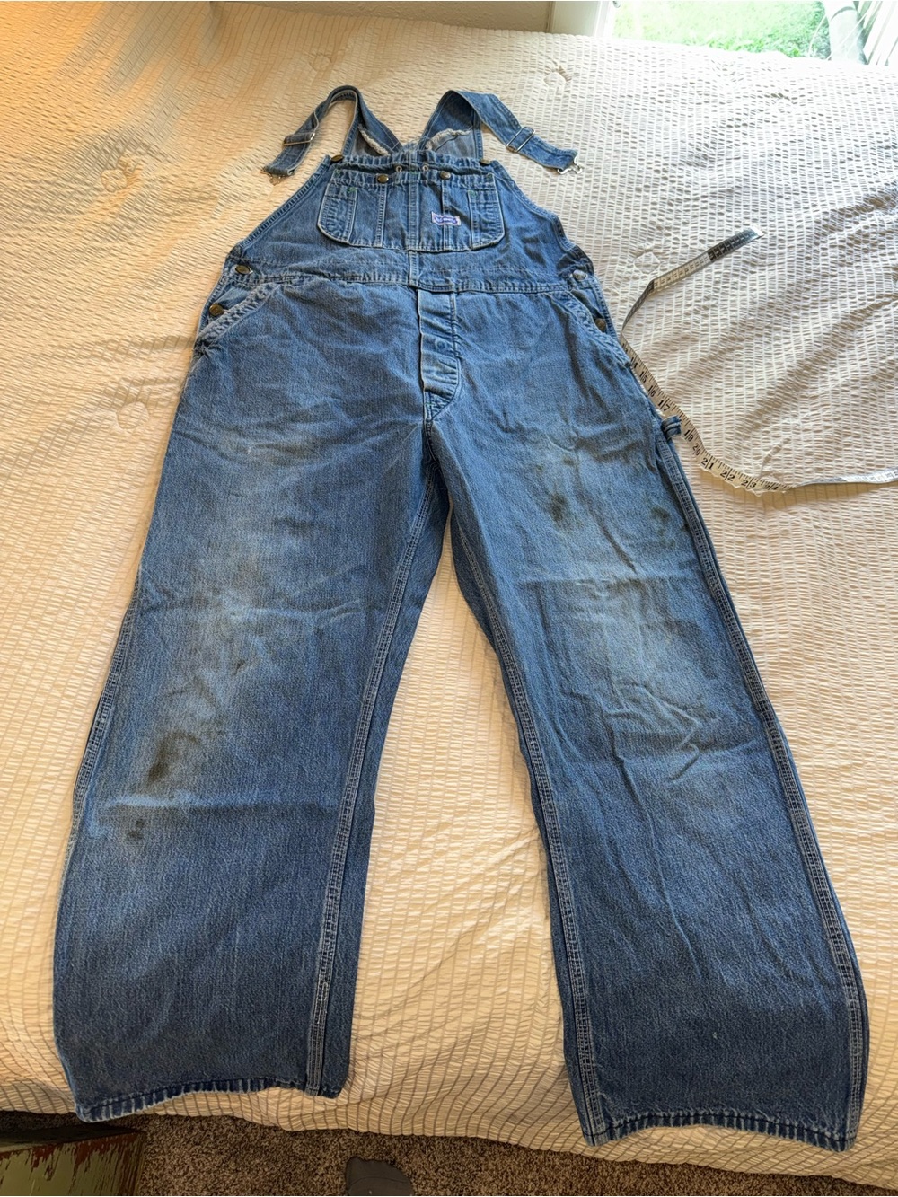Vintage Grungy Big Smith Classic Workwear Overalls large